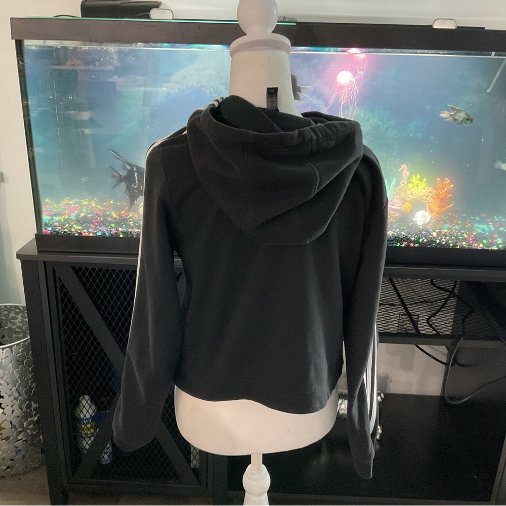 Adidas Black and White Hoodie Sweatshirt - Picture 2 of 3